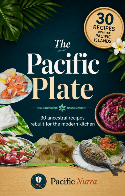 The Pacific Plate cookbook cover — 30 traditional Polynesian recipes for the modern kitchen